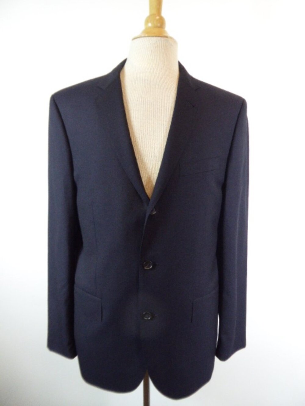 J CREW SOLID BLACK 100% LORO PIANA Wool Blazer Ludlow 40